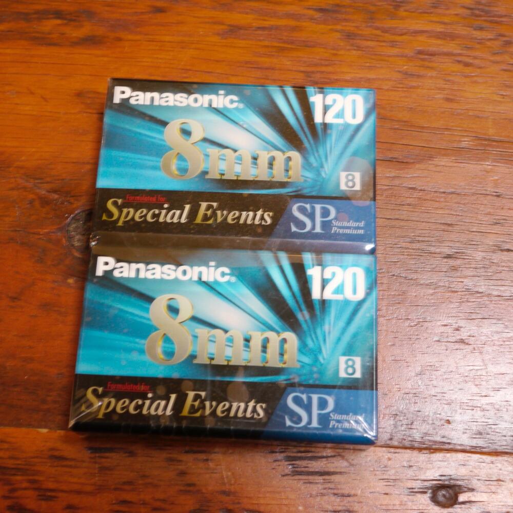 2 NEW Panasonic 8mm ‘Special Events’ Camcorder Video Tape 120 minutes